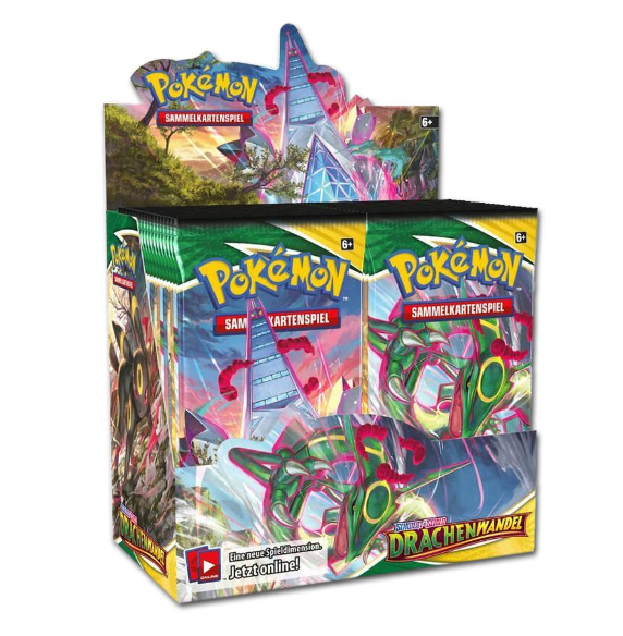 Deutsche Pokémon Karten, Pokémon Booster Boxen, Displays, Tins, und Booster Packs