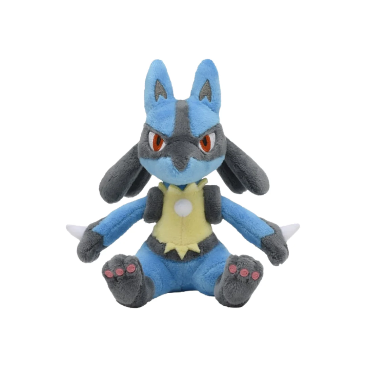 Pokemon Lucario Plushy #448 - Sitting Cuties - Pokemon Evolutions TCG