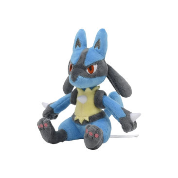 Pokemon Lucario Plushy #448 - Sitting Cuties - Pokemon Evolutions TCG