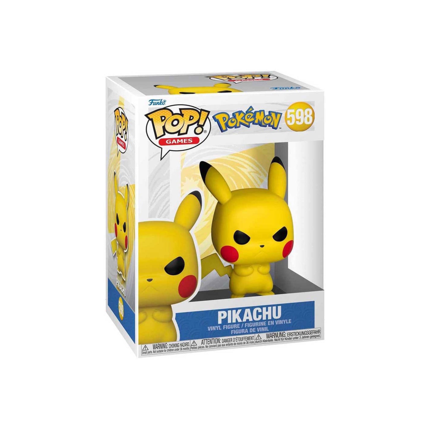 Funko Pop ! Pokemon Pikachu (Grumpy) (598) - Pokemon Evolutions TCG