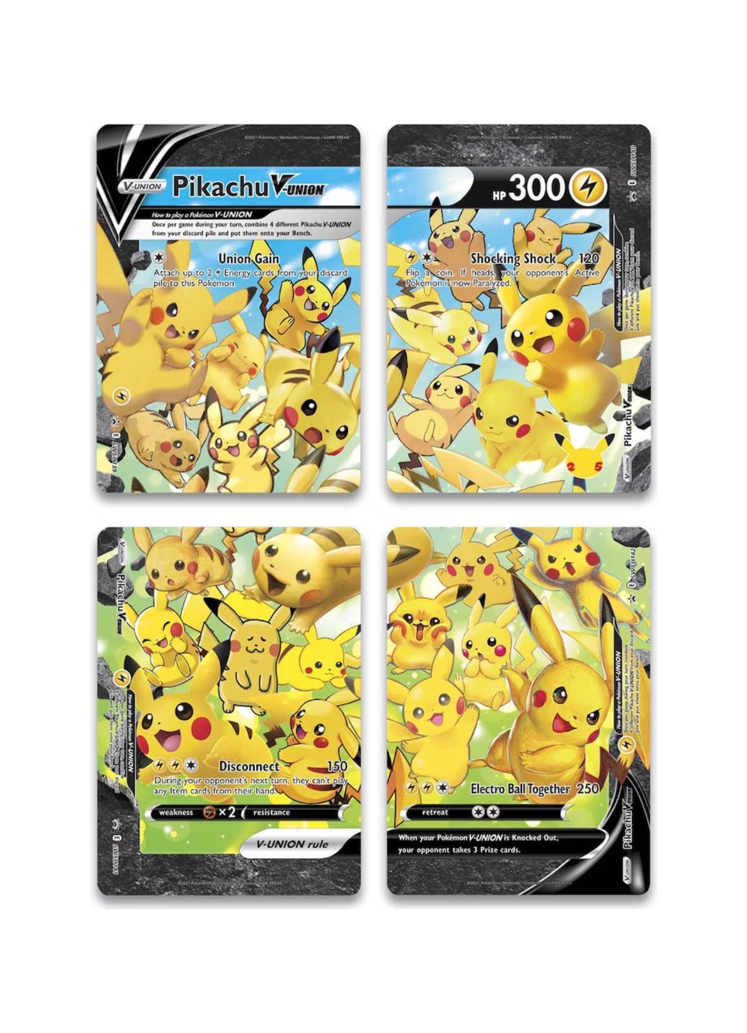 Pokémon - Celebrations Pikachu V-Union Spezial Kollektion - DE - Pokemon Evolutions TCG