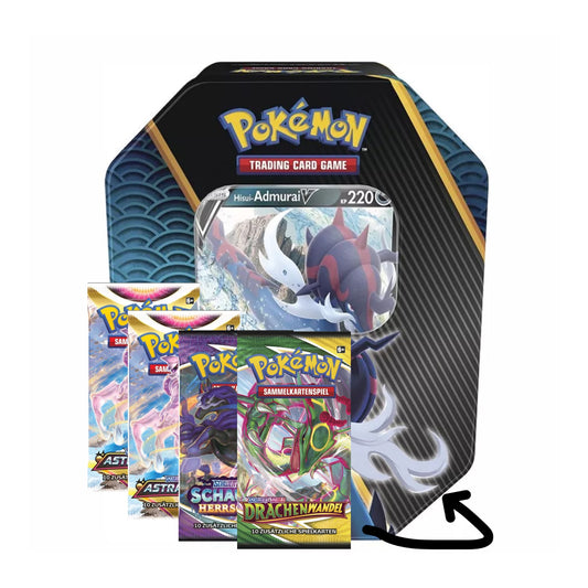 Pokémon - Schwert & Schild: Sommer 2022 Tin Hisui Admurai V - DE - Pokemon Evolutions TCG