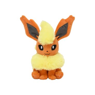 Pokemon Flareon Plushy #136 - Sitting Cuties - Pokemon Evolutions TCG