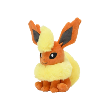 Pokemon Flareon Plushy #136 - Sitting Cuties - Pokemon Evolutions TCG