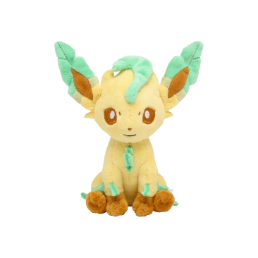 Pokemon Leafeon Plushy #470 - Sitting Cuties - Pokemon Evolutions TCG