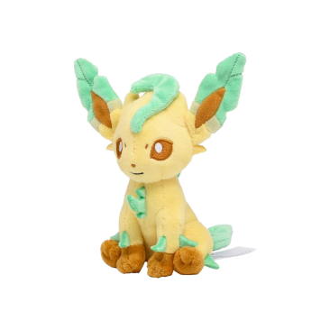 Pokemon Leafeon Plushy #470 - Sitting Cuties - Pokemon Evolutions TCG